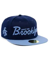 Men's Physical Culture Navy Smart Set Athletic Club of Brooklyn Black Fives Snapback Adjustable Hat