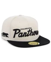 Men's Physical Culture Cream Philadelphia Panthers Black Fives Snapback Adjustable Hat