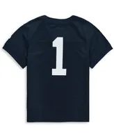 Preschool Boys and Girls Nike #1 Navy Penn State Nittany Lions Team Replica Football Jersey