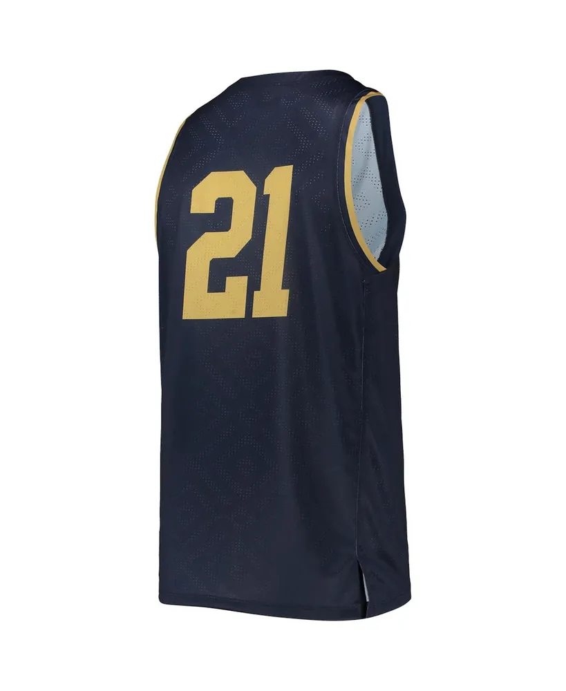 Men's Under Armour #21 Navy Notre Dame Fighting Irish Alternate Replica Basketball Jersey
