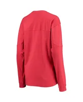 Women's Pressbox Scarlet Rutgers Knights Edith Long Sleeve T-shirt