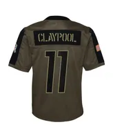 Big Boys Nike Chase Claypool Olive Pittsburgh Steelers 2021 Salute To Service Game Jersey