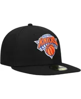 Men's New Era Black New York Knicks Team Wordmark 59Fifty Fitted Hat