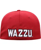 Men's Top of The World Crimson Washington State Cougars Reflex Logo Flex Hat