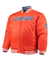 Men's Royal, Orange Florida Gators Big and Tall Reversible Satin Full-Zip Jacket