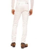 Ron Tomson Men's Modern Painted Denim Jeans