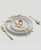 Cambridge Silversmiths Beacon Gold Satin 45-Piece Flatware Set, Service for 8