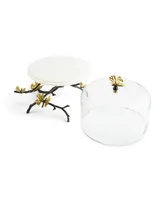 Butterfly Ginkgo Cake Stand with Dome