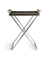 Butterfly Ginkgo Butler Tray Stand