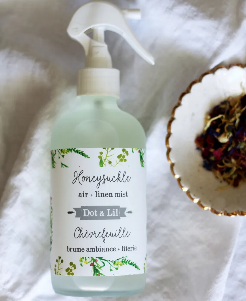 Dot & Lil Honeysuckle Air + Linen Mist, 8 oz.