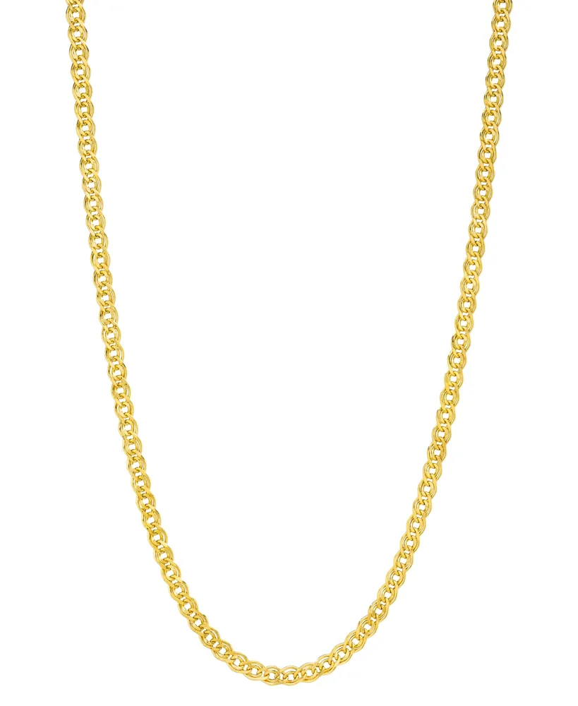 18" Nonna Link Chain Collar Necklace (2-9/10mm) in 14k Gold