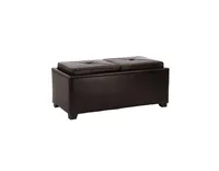 Maxwell Contemporary Tray Top Storage Ottoman