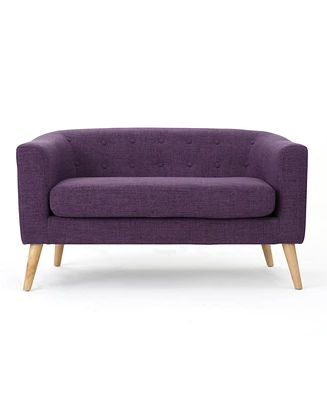 Bridie Muted Mid Century Modern Loveseat