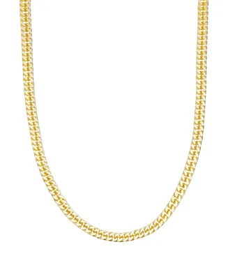 Curb Link 20" Chain Necklace in 14k Gold-Plated Sterling Silver