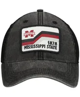 Men's Black Mississippi State Bulldogs Sun & Bars Dashboard Trucker Snapback Hat