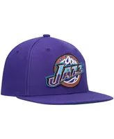 Men's Mitchell & Ness Purple Utah Jazz Hardwood Classics Team Ground 2.0 Snapback Hat