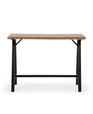 Shurley Modern Industrial Handcrafted Acacia Wood Desk