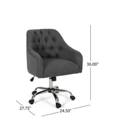 Barbour Tufted Home Office Chair with Swivel Base