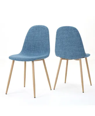 Raina Mid Century Modern Dining Chairs Set, 2 Piece