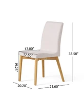 Orrin Oak Finish Dining Chair Set, 2 Piece