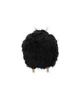 Levi Furry Yak Ottoman