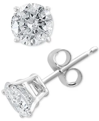 Effy Diamond Stud Earrings (1-1/5 ct. t.w.) in 14k White Gold