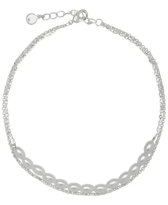 And Now This Women's Double Strand Imitation Pearl Anklet