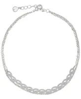 And Now This Women's Double Strand Imitation Pearl Anklet