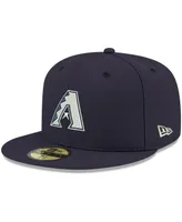 Men's New Era Navy Arizona Diamondbacks Logo White 59FIFTY Fitted Hat