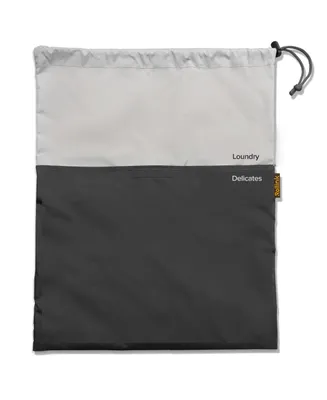 Travel Laundry Bag, 2 Compartment - Silver