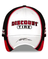 Men's Team Penske White and Black Austin Cindric Discount Tire Element Mesh Adjustable Hat