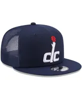 Men's New Era Navy Washington Wizards Classic Trucker 9FIFTY Snapback Adjustable Hat