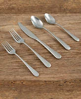 Cambridge Silversmiths Keene Hammered Mirror 20-Piece Flatware Set, Service for 4