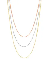 14k Gold Necklace Adjustable 16-20" Box Chain (5/8mm) (Also White and Rose Gold)