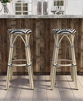 Livio 30" Patio Barstool, Set of 2