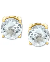 Aquamarine Stud Earrings (1-1/2 ct. t.w.) in 14k Gold