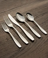 Cambridge Silversmiths Tyrus Satin Mirror 20-Piece Flatware Set, Service for 4