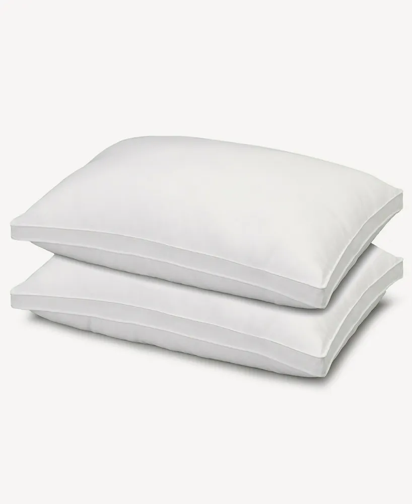 Ella Jayne Gusseted Soft Plush Down Alternative Stomach Sleeper Pillow, King - Set of 2