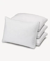 Plush Allergy Resistant Medium Down Like Fiber Filled 4 Pack Pillows