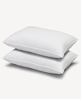 Ella Jayne Superior Cotton Blend Shell Soft Density Stomach Sleeper Down Alternative -Pack Pillows