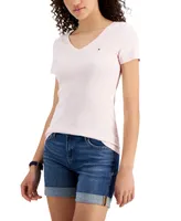 Tommy Hilfiger Women's V-Neck T-Shirt, Created for Macy's