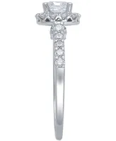 Diamond Halo Engagement Ring (1-3/4 ct. t.w.) in 14k White Gold