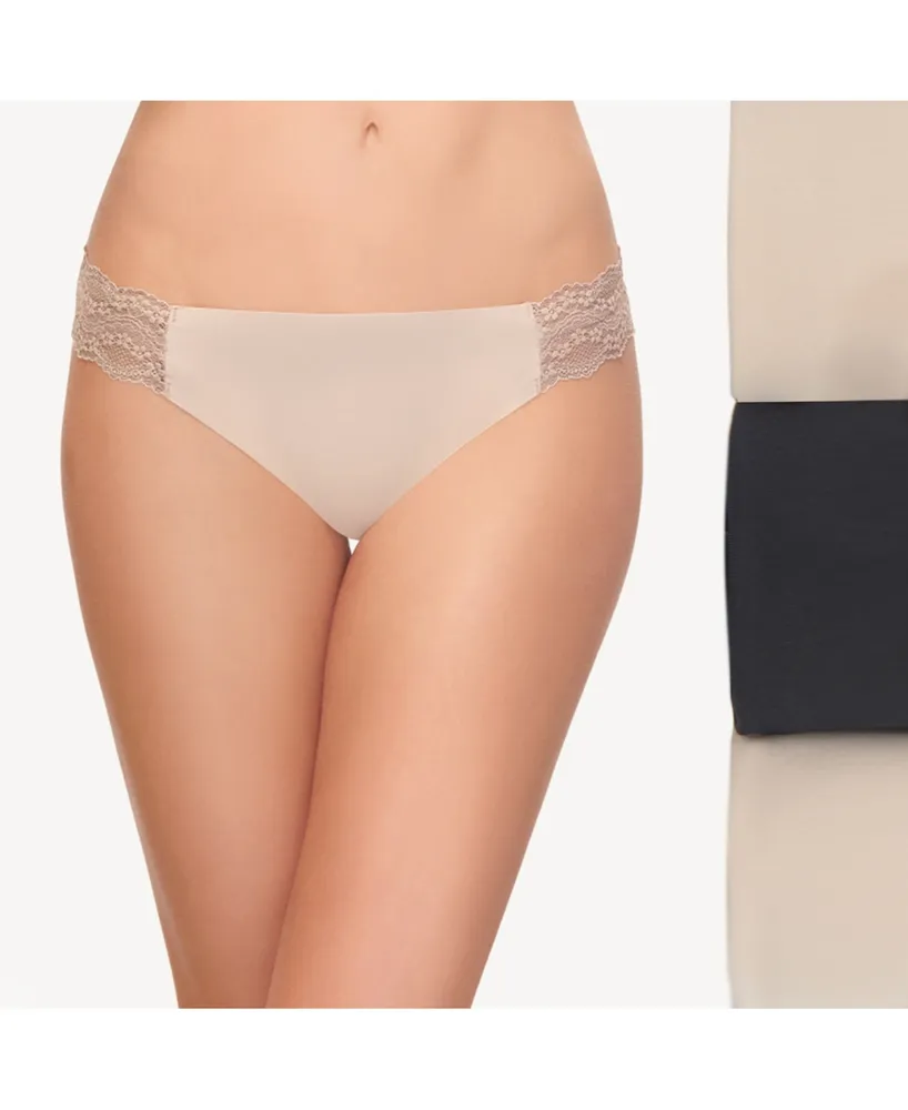 Hanes Originals Ultimate Cotton Stretch Women's Thong Underwear Pack,  3-Pack 45UOBT