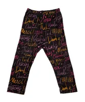 Mixed Up Clothing Baby Girls Thank You Printed Leggings