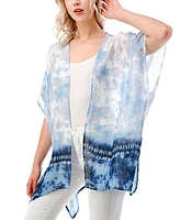 Marcus Adler Women's Lightweight Ombre Tie Dye Kimono Wrap