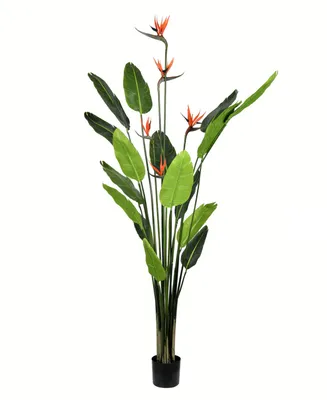 Vickerman 6' Artificial Potted Bird of Paradise Palm Tree