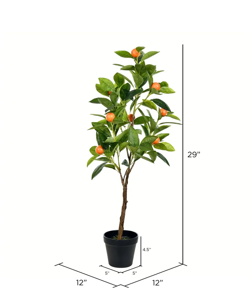 Vickerman 29" Artificial Potted Orange Tree