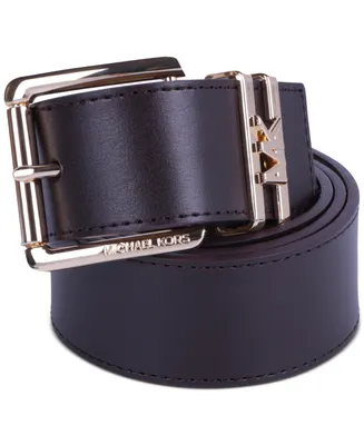 Michael Kors Women's Genuine Leather Logo Belt