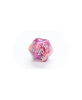 Aether Raspberry and Cream Dice Set, 8 Pieces