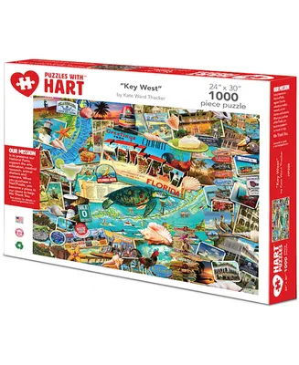 Hart Puzzles Key West 24" x 30" By Kate Ward Thacker Set, 1000 Pieces